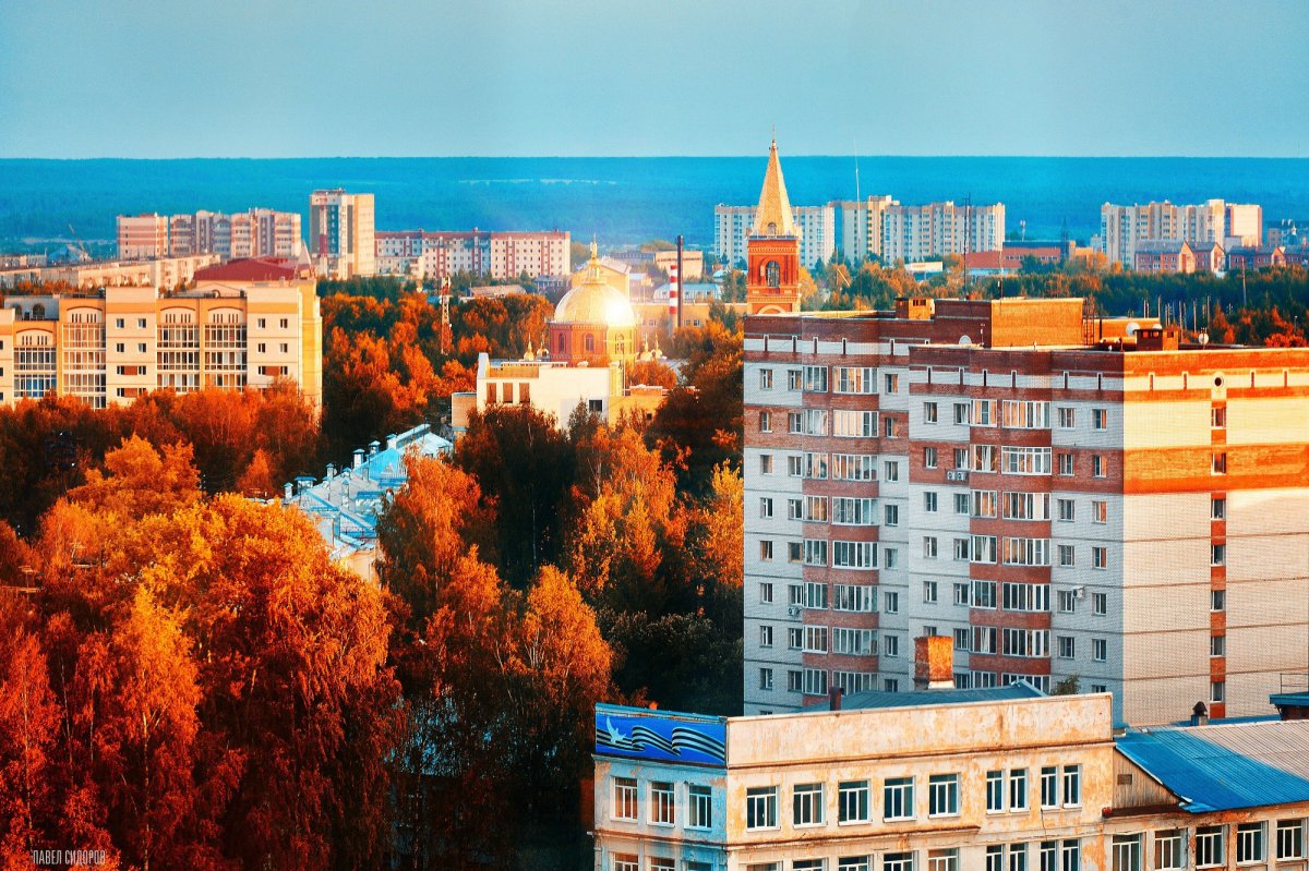 Осенний пейзаж в Сыктывкаре