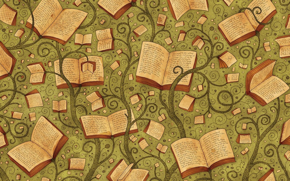 Книги на бежевом фоне