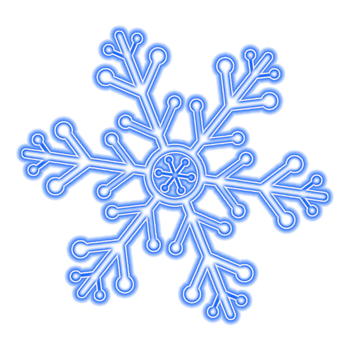 Снежинки на белом фоне