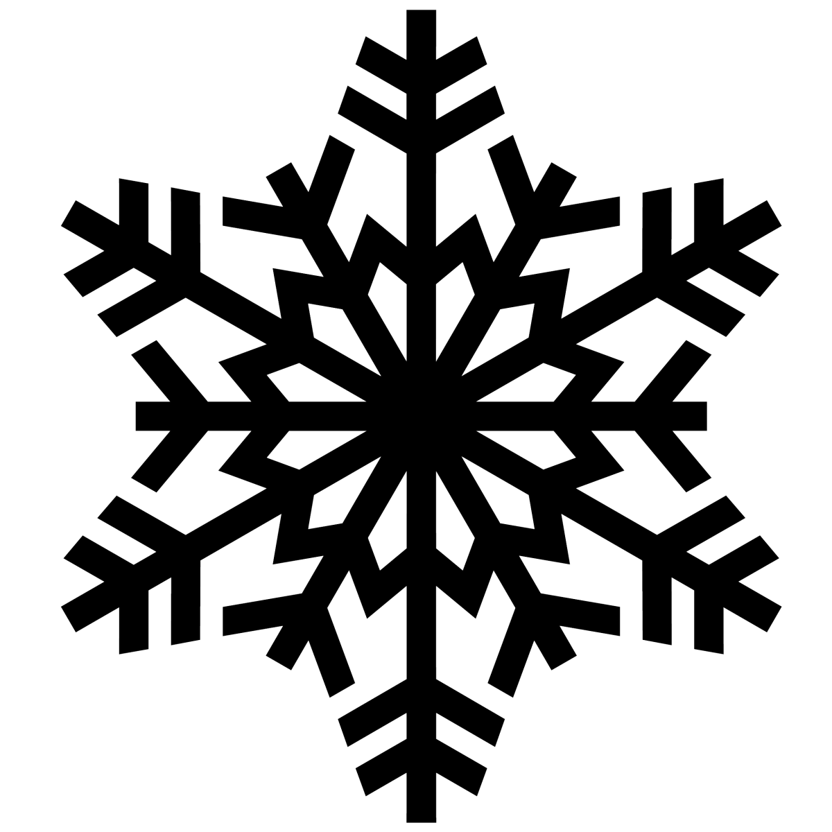 Снежинки на белом фоне