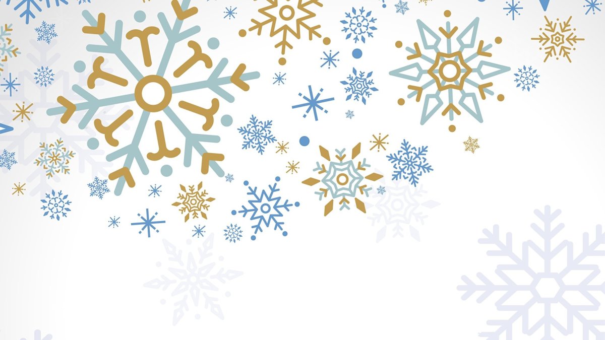 Снежинки на белом фоне