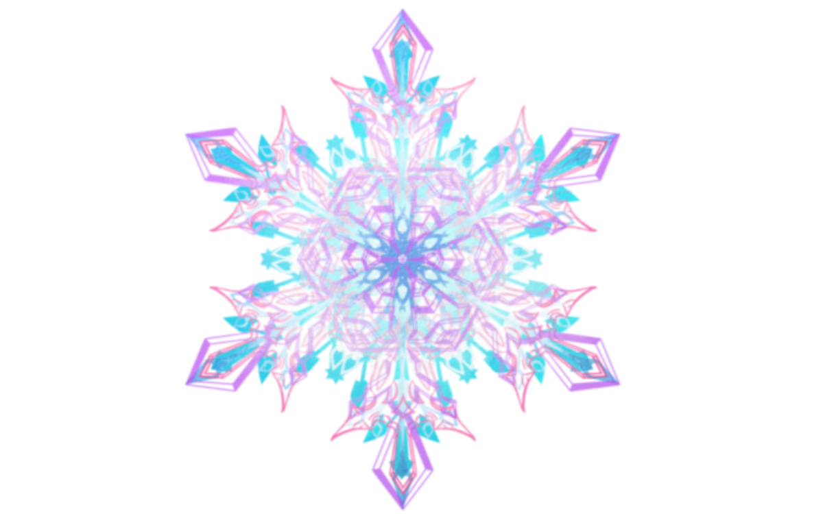 Очертание снежинки