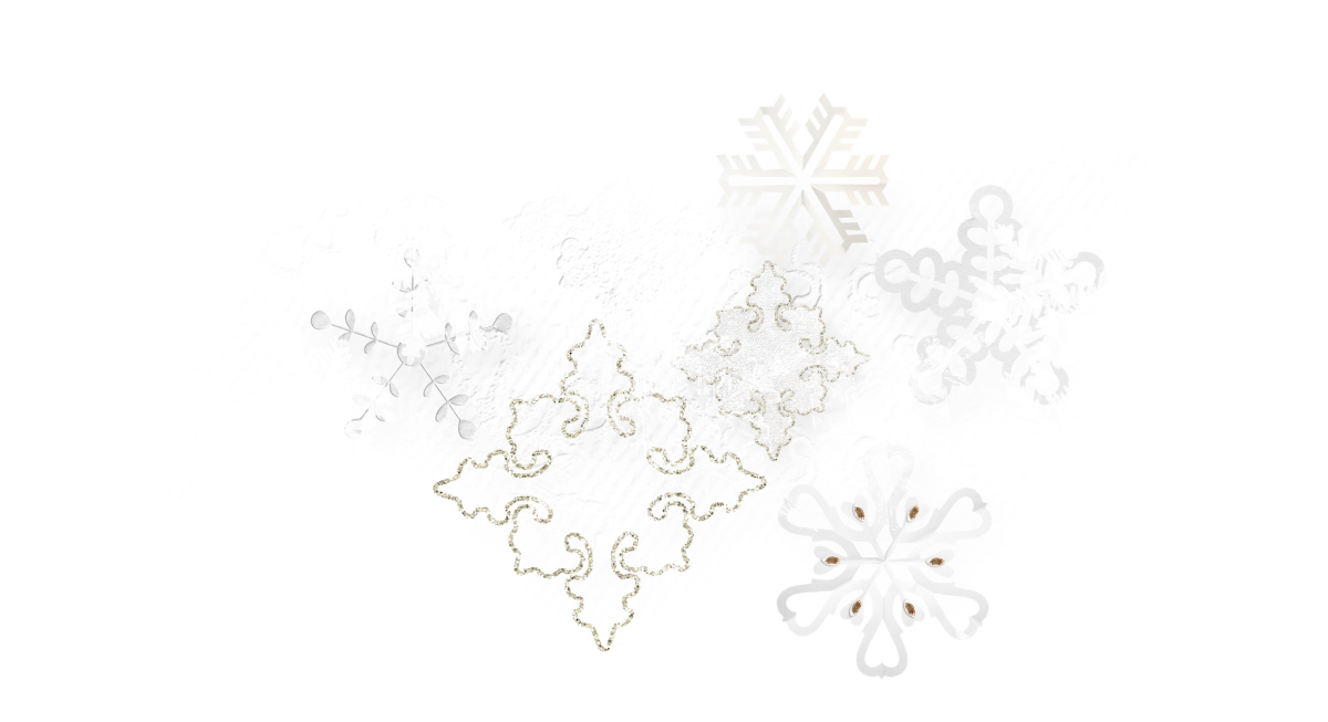 Розовые снежинки