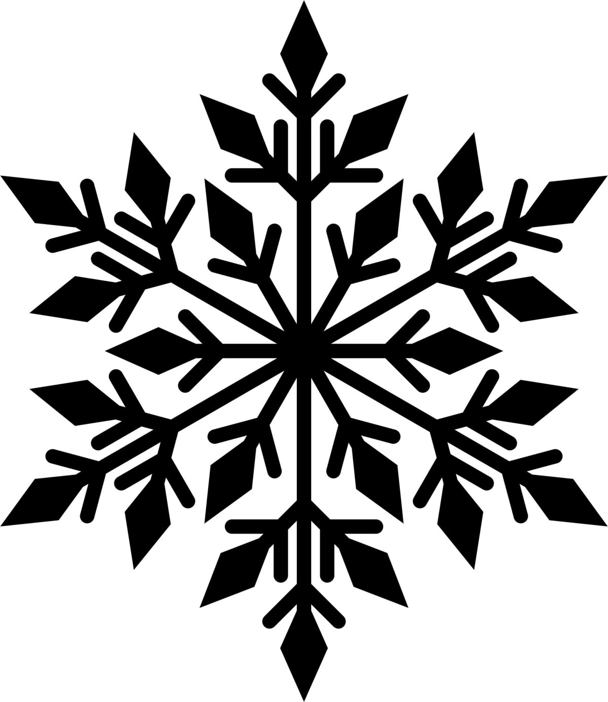 Синие снежинки