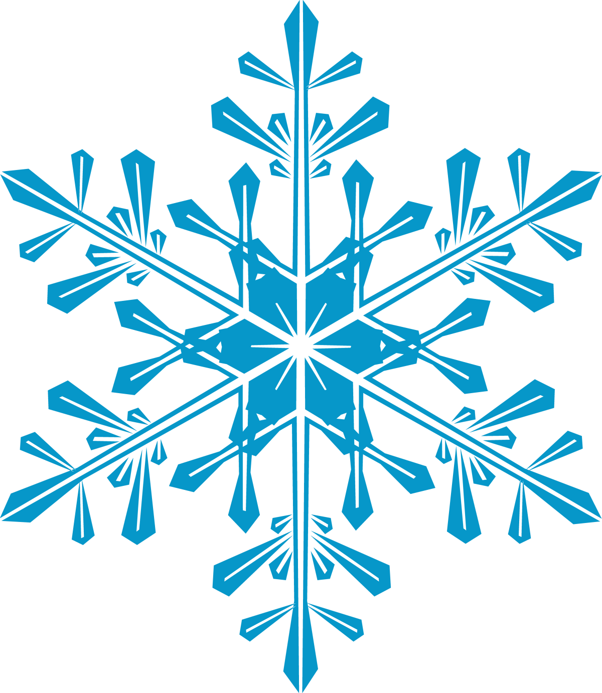 Снежинки на белом фоне