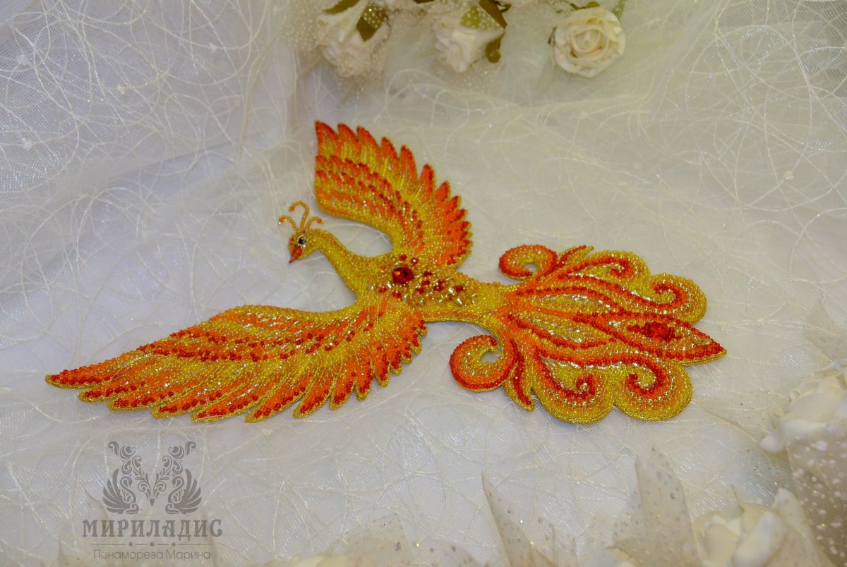 Жар птица из блинов