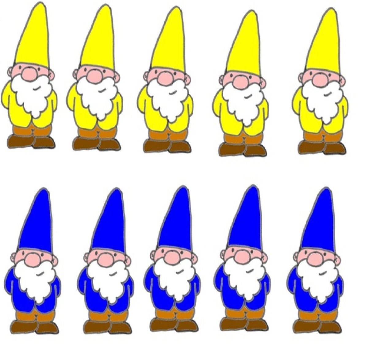 Гномики раздаточный материал