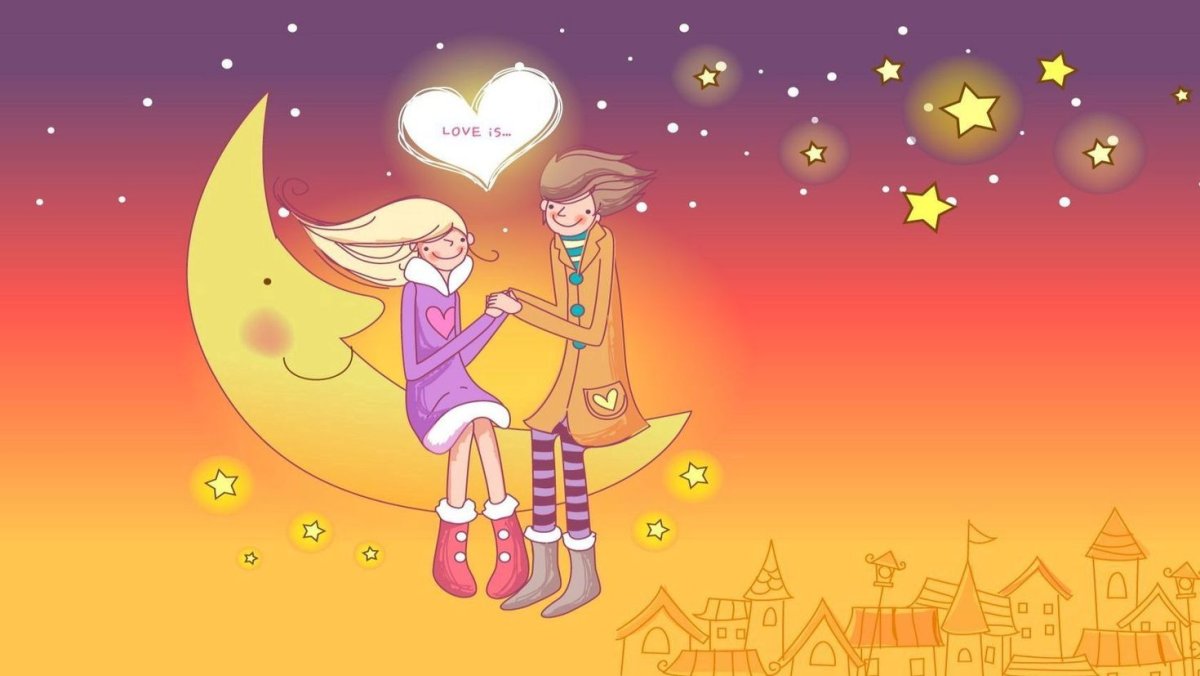 Романтические рисунки смешные