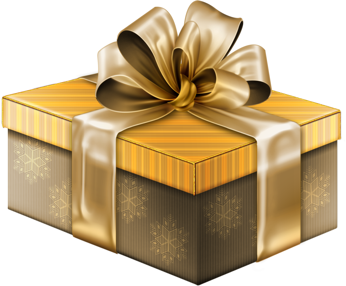 Золотые подарочные коробки