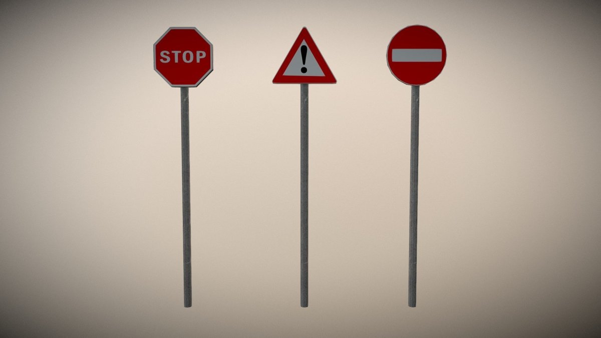 Модель дорожного знака