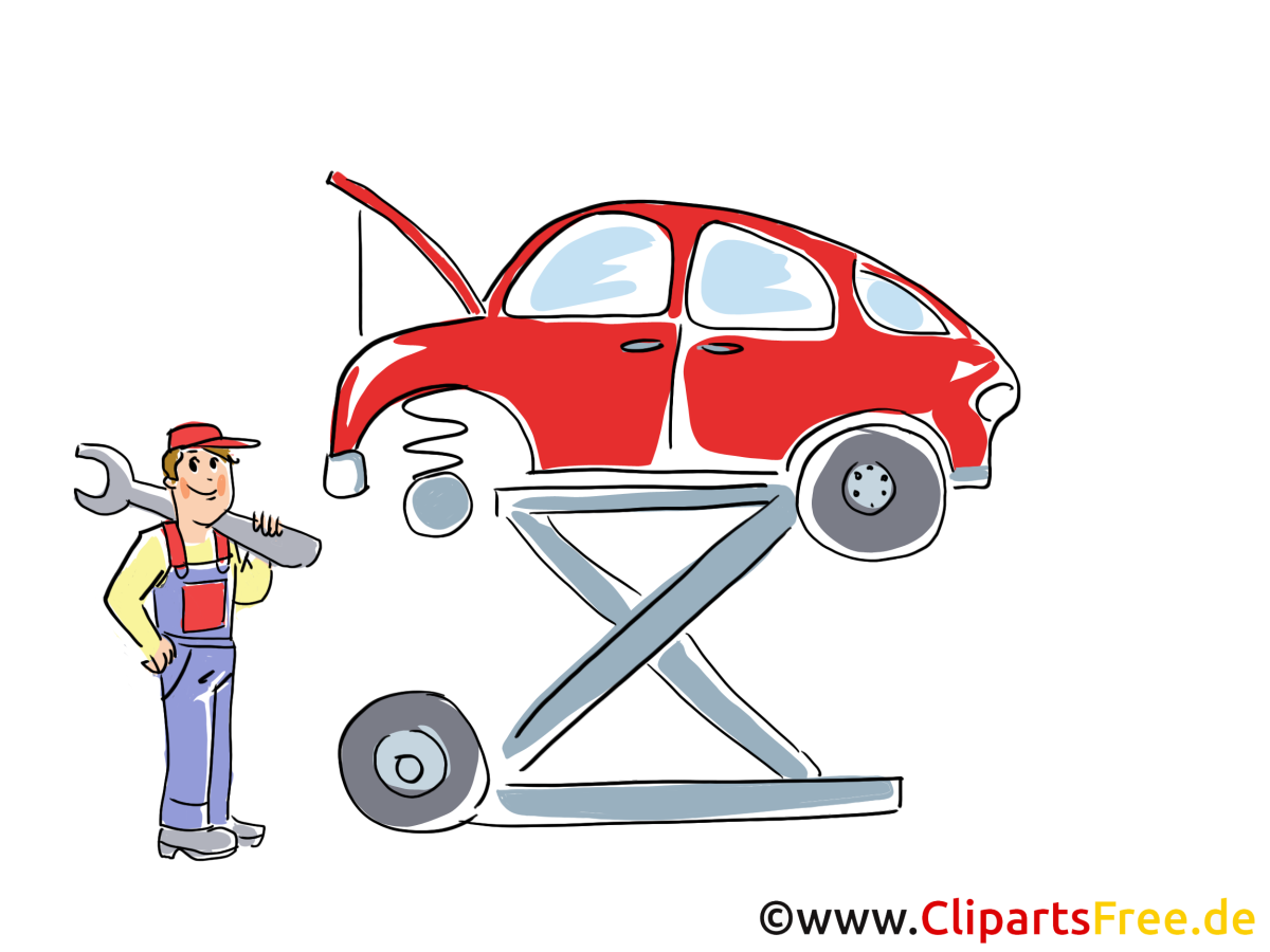 Автомастерская для детей иллюстрации