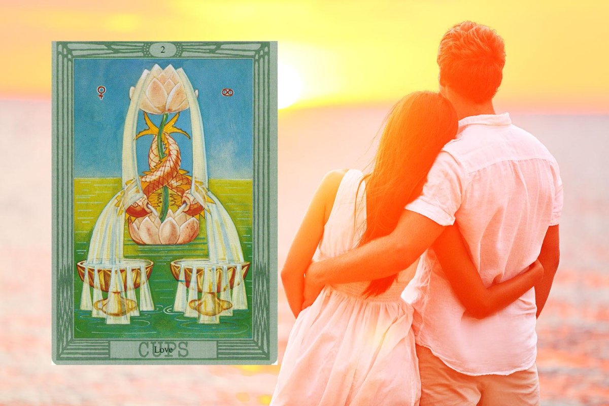 Карта Таро двойка кубков