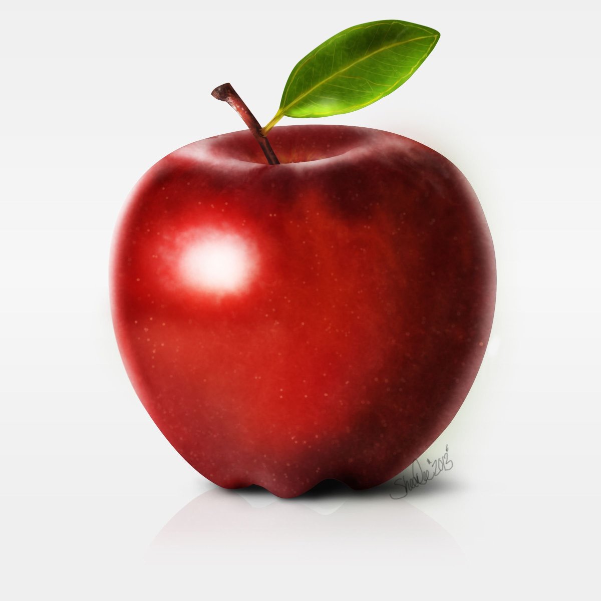 Красивое яблоко