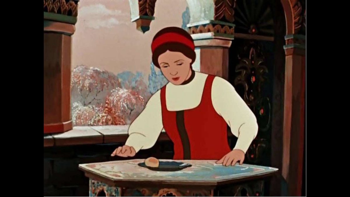 Аленький цветочек яблочко на тарелочке