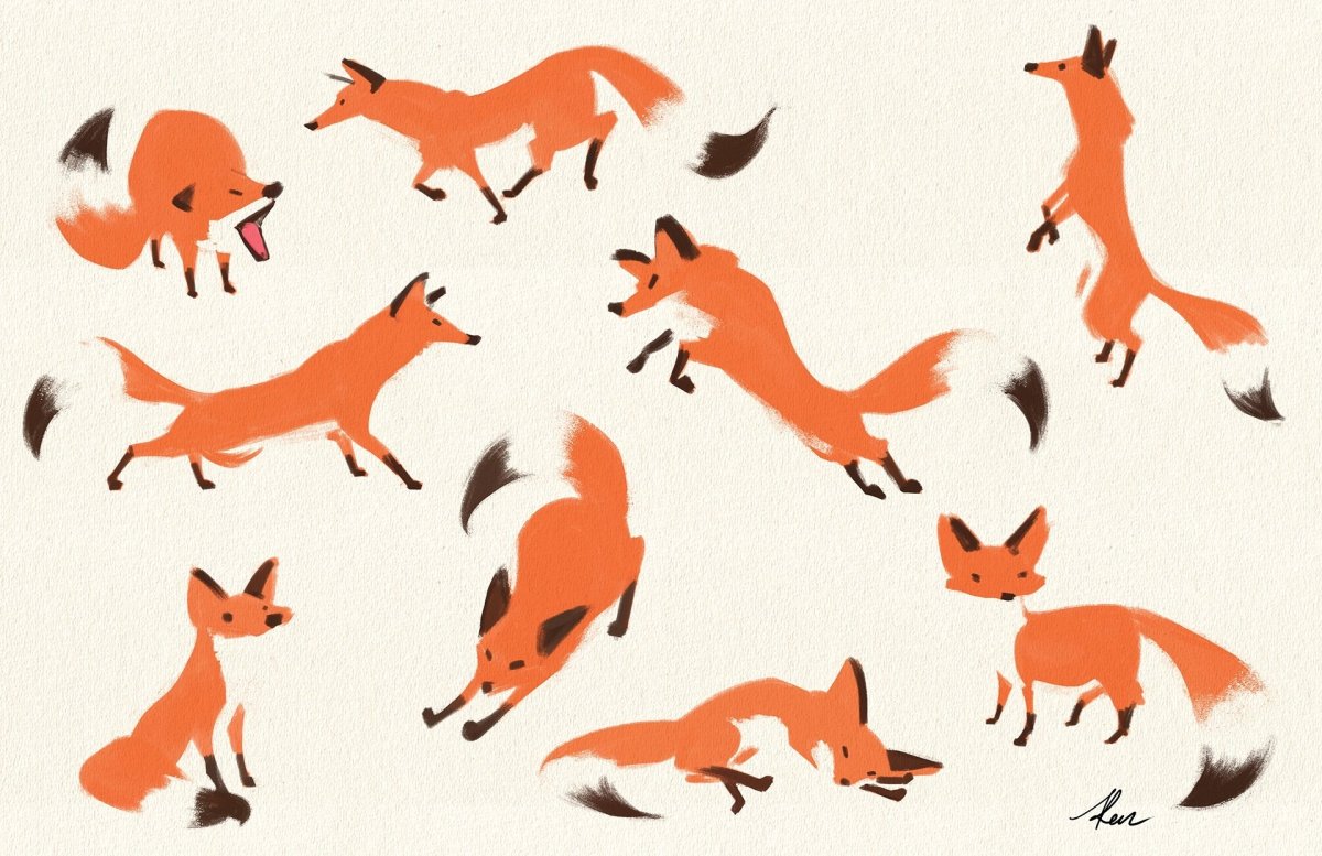 Евгений Чарушин лисята