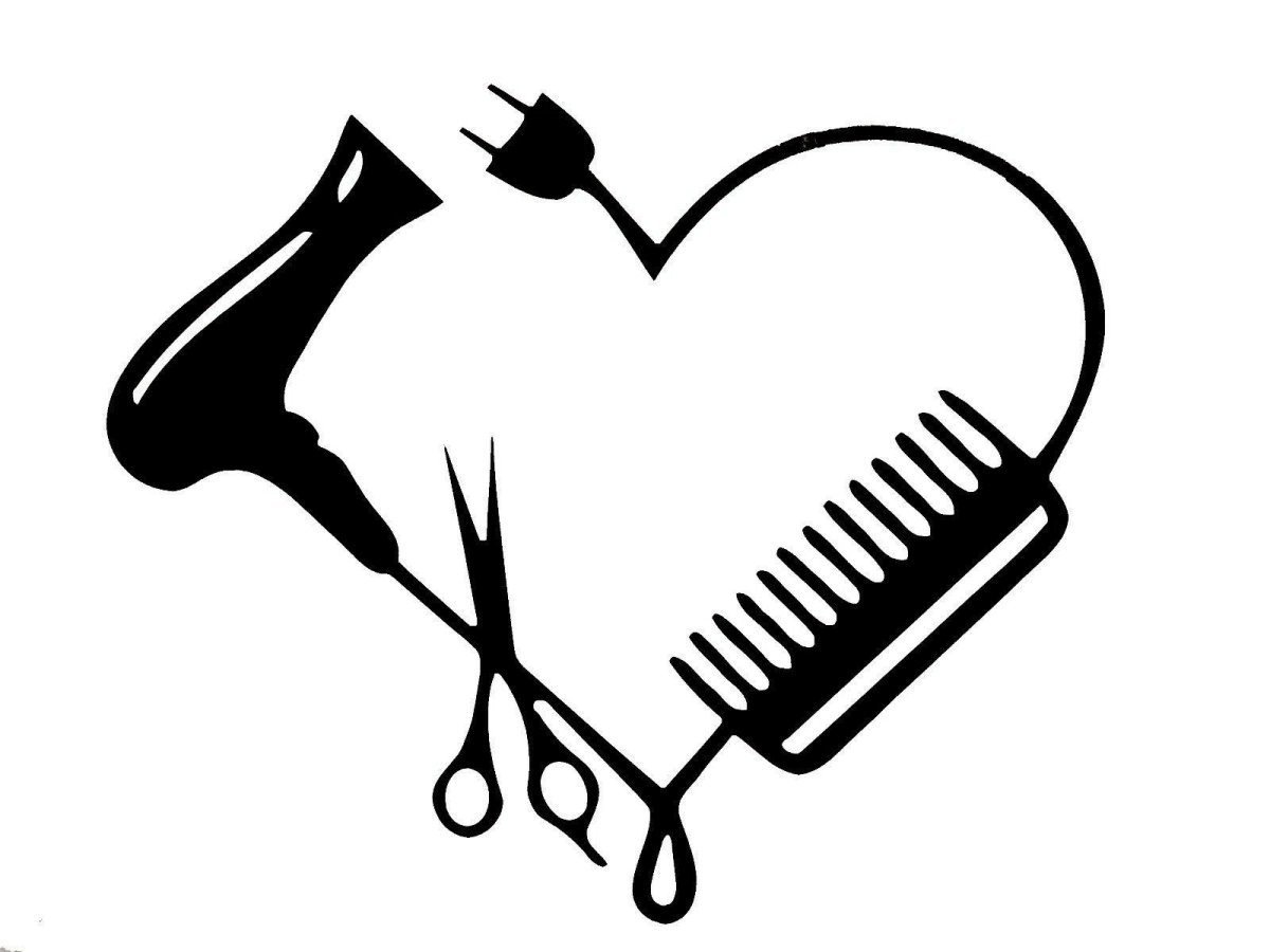 Фен и расческа вектор