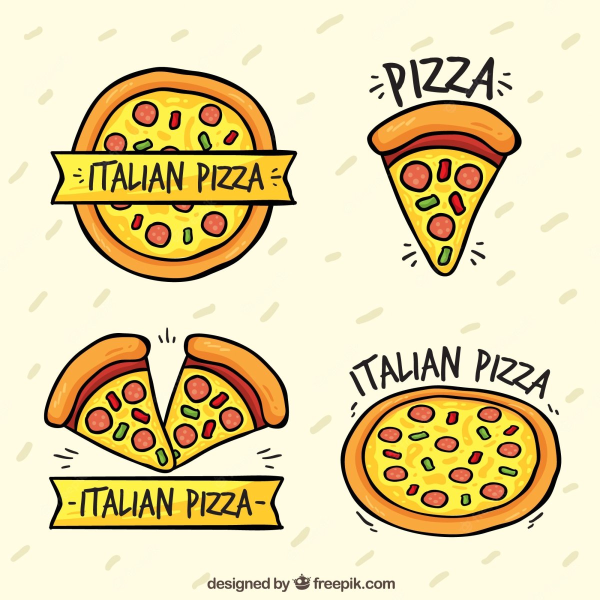 Пицца стилизация