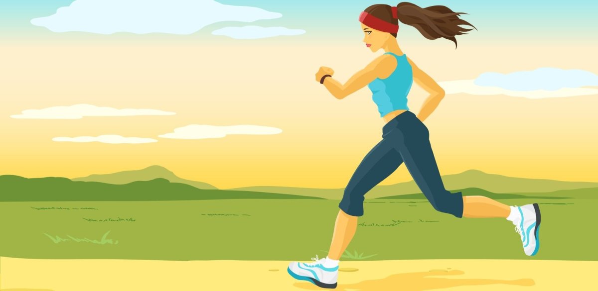 Бег иллюстрация