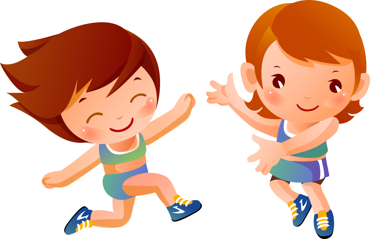 Спортивные дети мультяшные