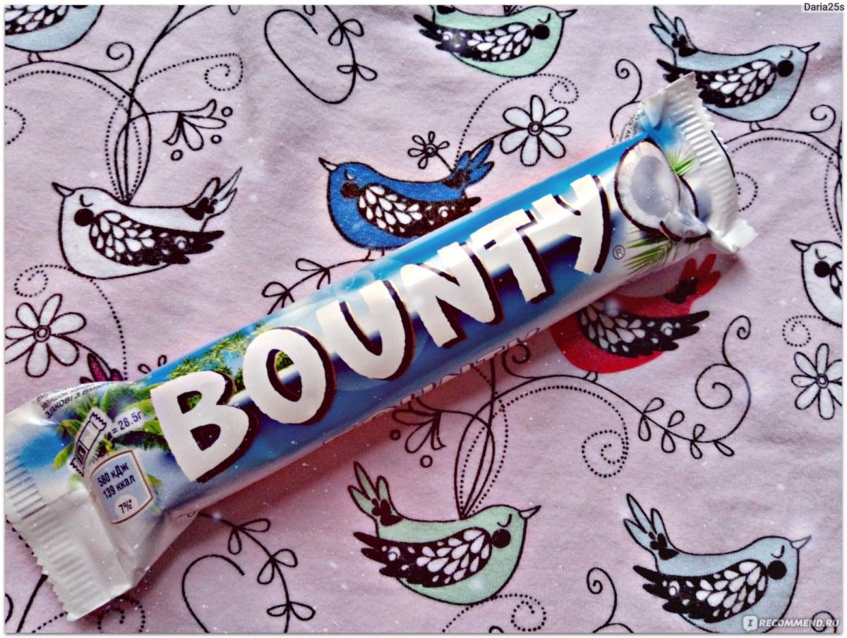 Батончик Баунти рисунок