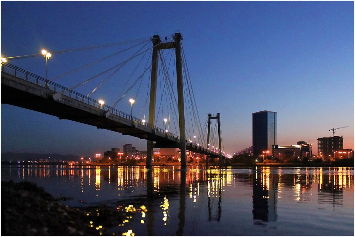 Ночной летний Красноярск