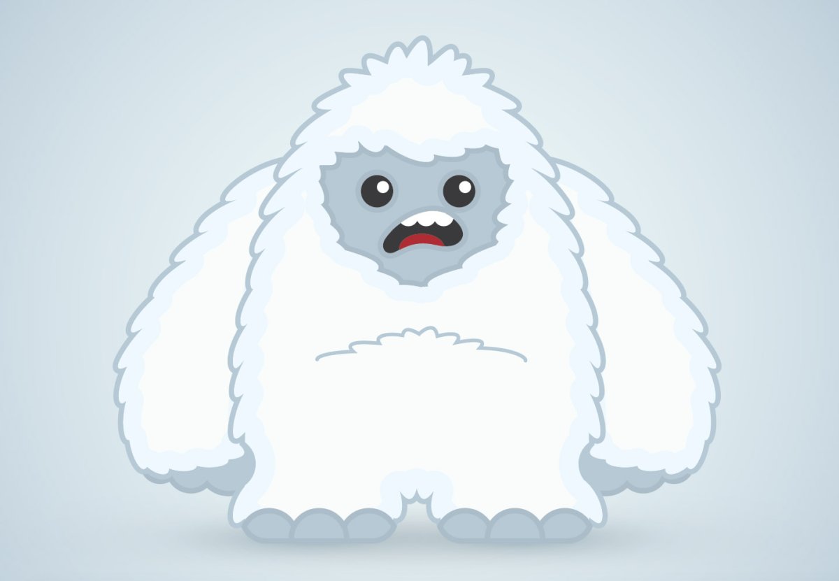 Снежный человек мультяшный