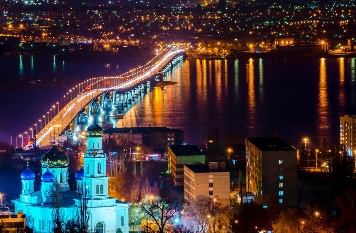 Саратов набережная мост