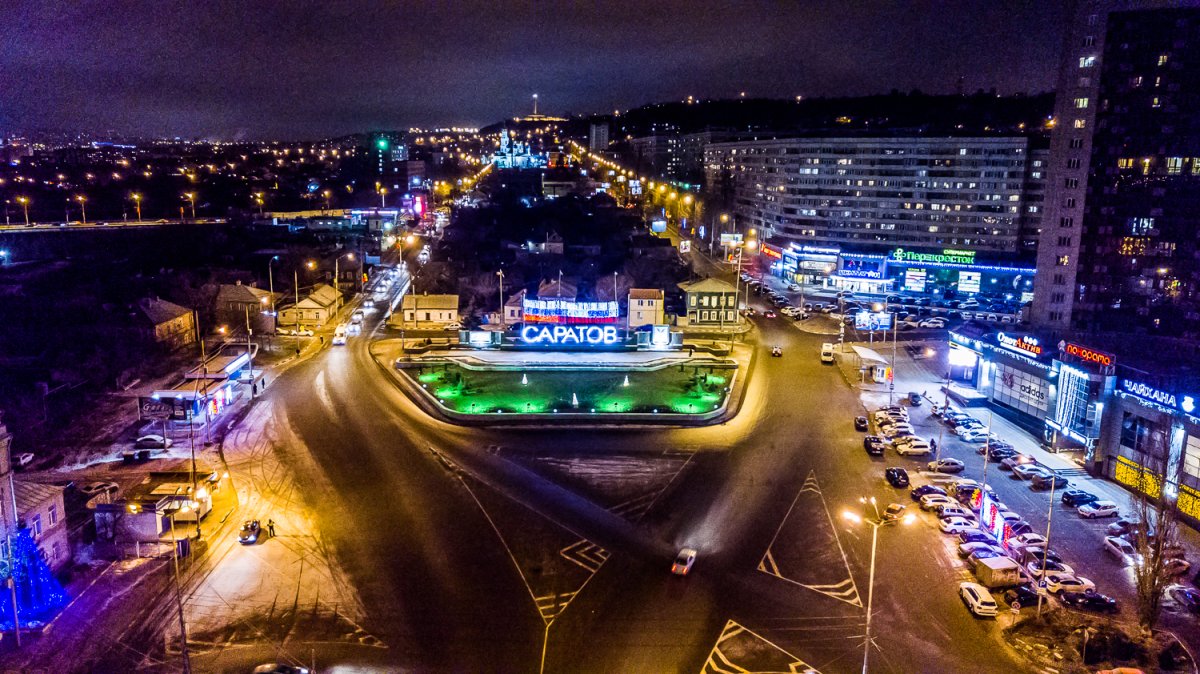 Ночной Ленинский район Саратов