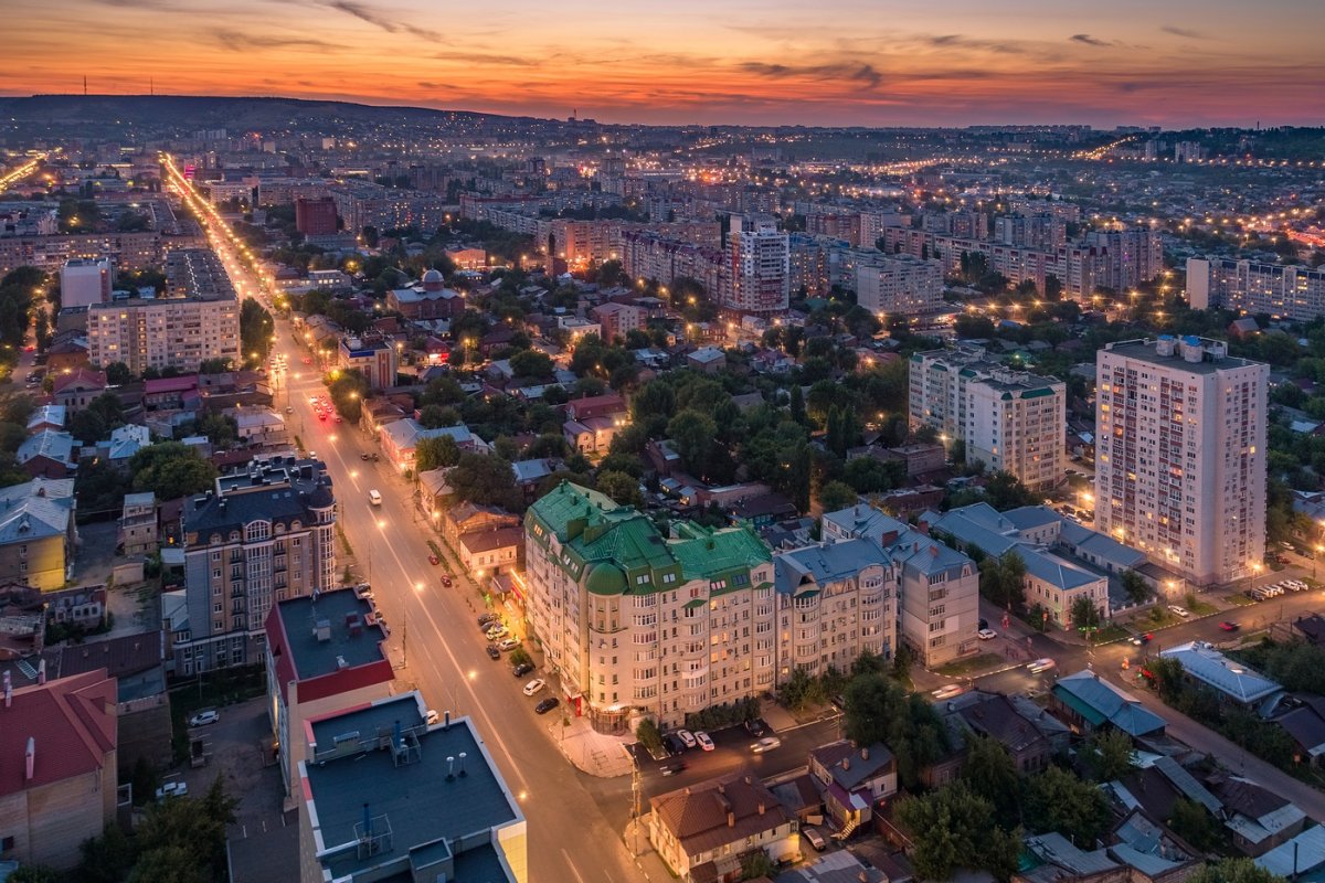 Саратов с птичьего полета