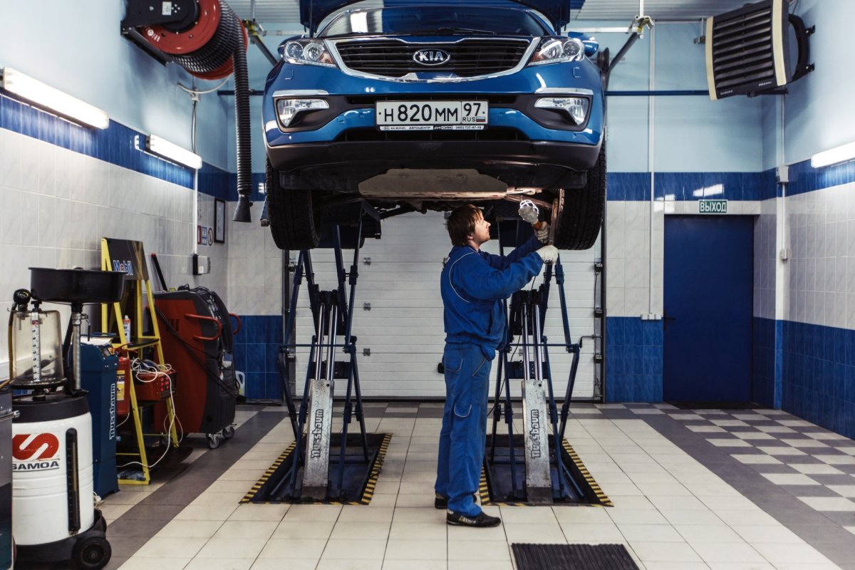 Фотосессия в автосервисе