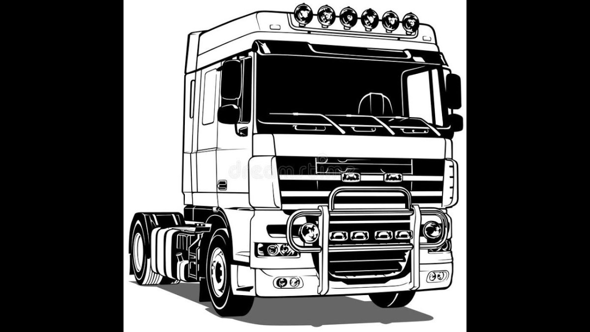 Мультяшный грузовик