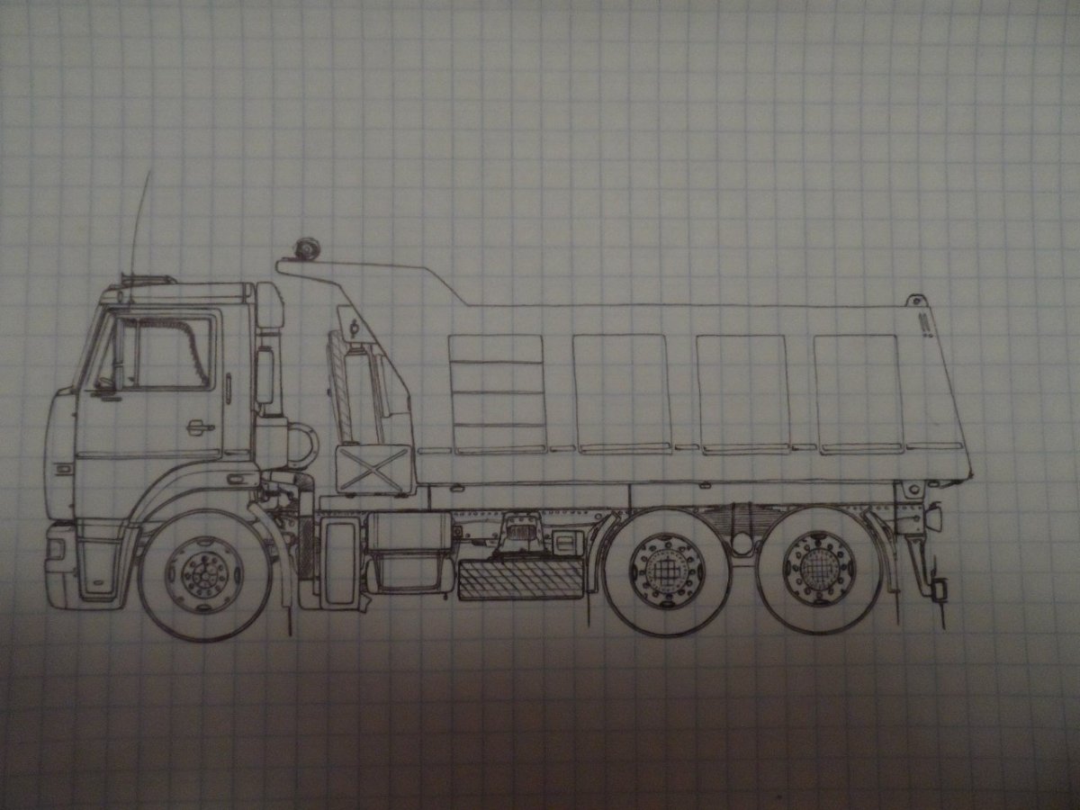 Мультяшный грузовик