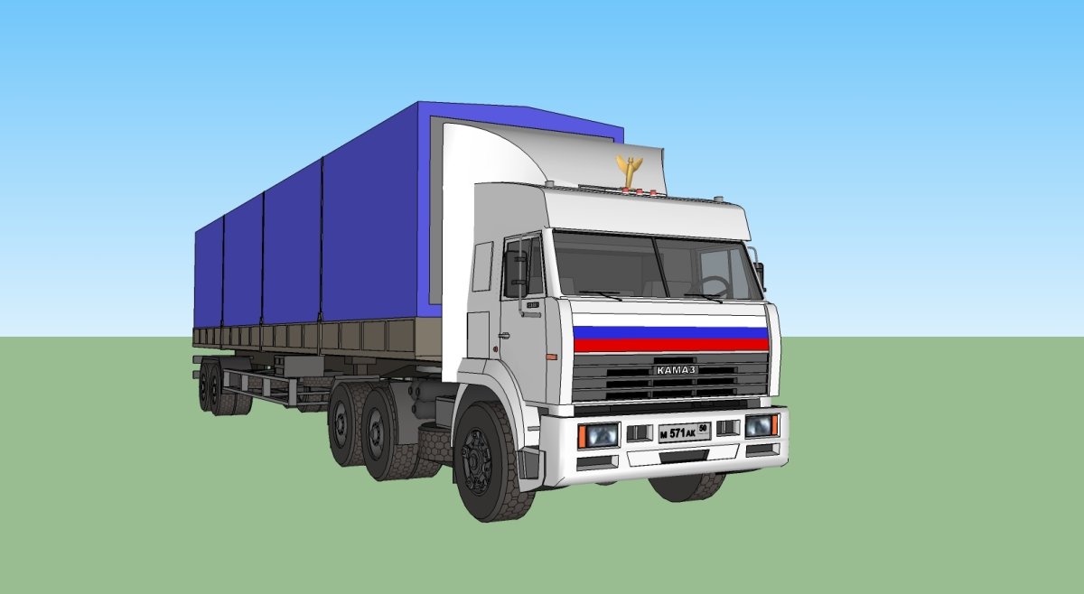 КАМАЗ самосвал вектор