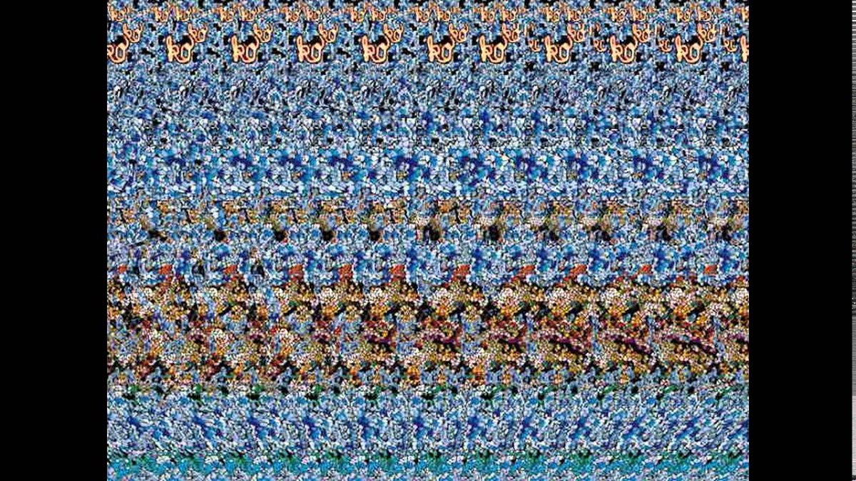 Стереограмма тигр