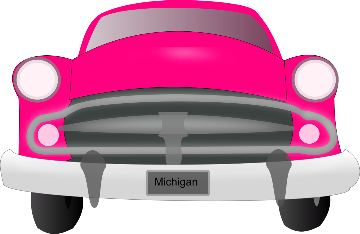 Голубая машина мультяшная