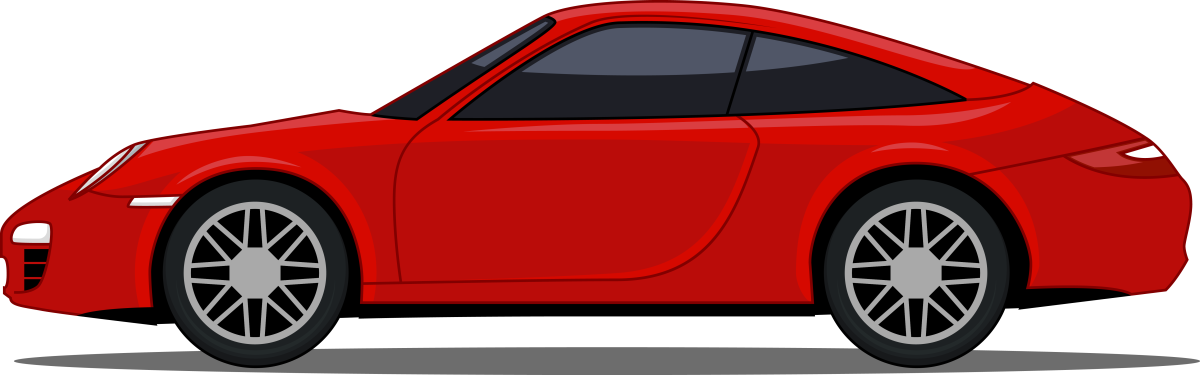 Мультяшная машина с человеком