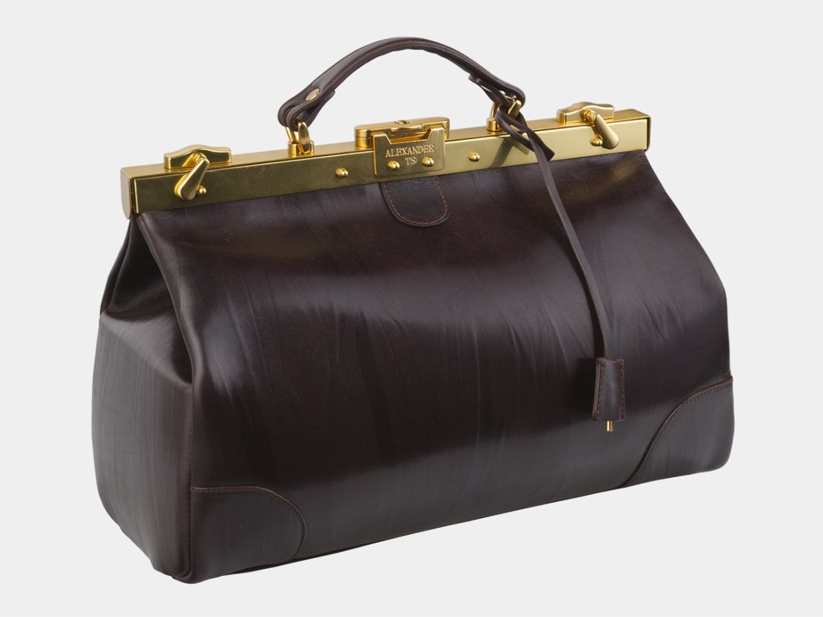 Кожаный саквояж Alexander TS sw16 Cognac Ампир