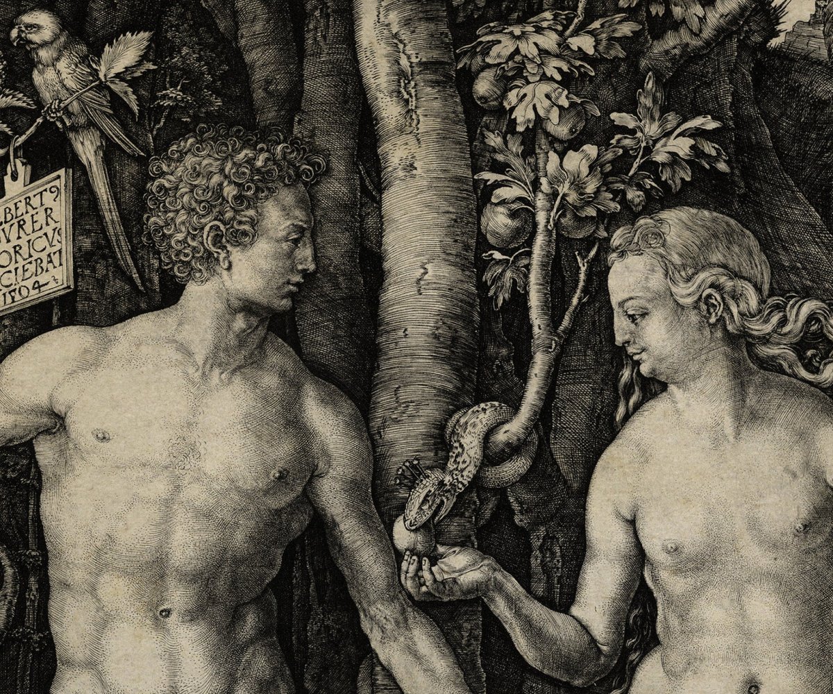 Дюрер адам и ева