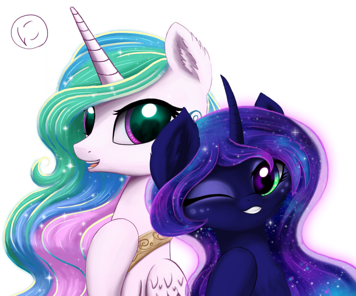 My little Pony Луна и Селестия