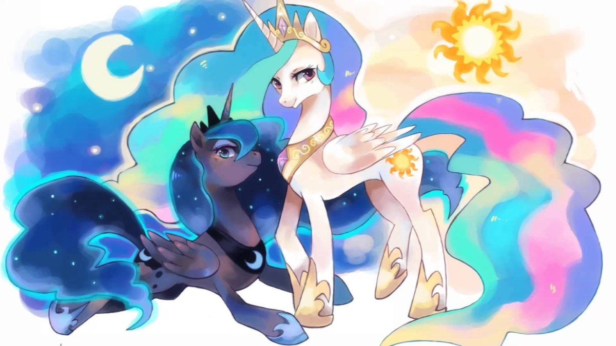 My little Pony принцесса Селестия и Луна