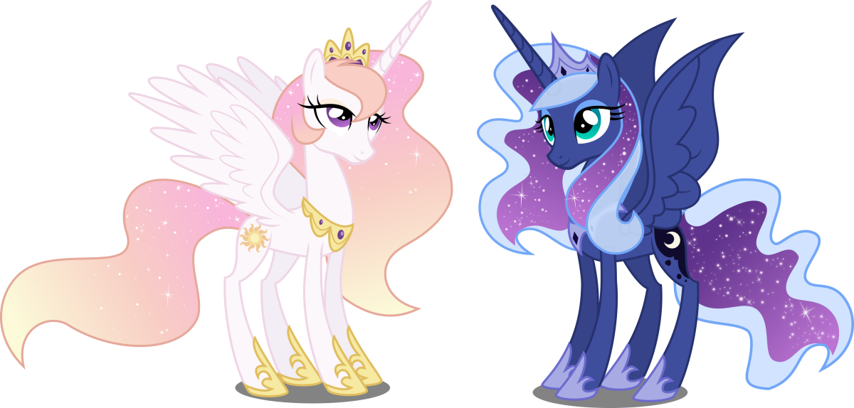 Дружба это чудо принцесса Луна и Селестия