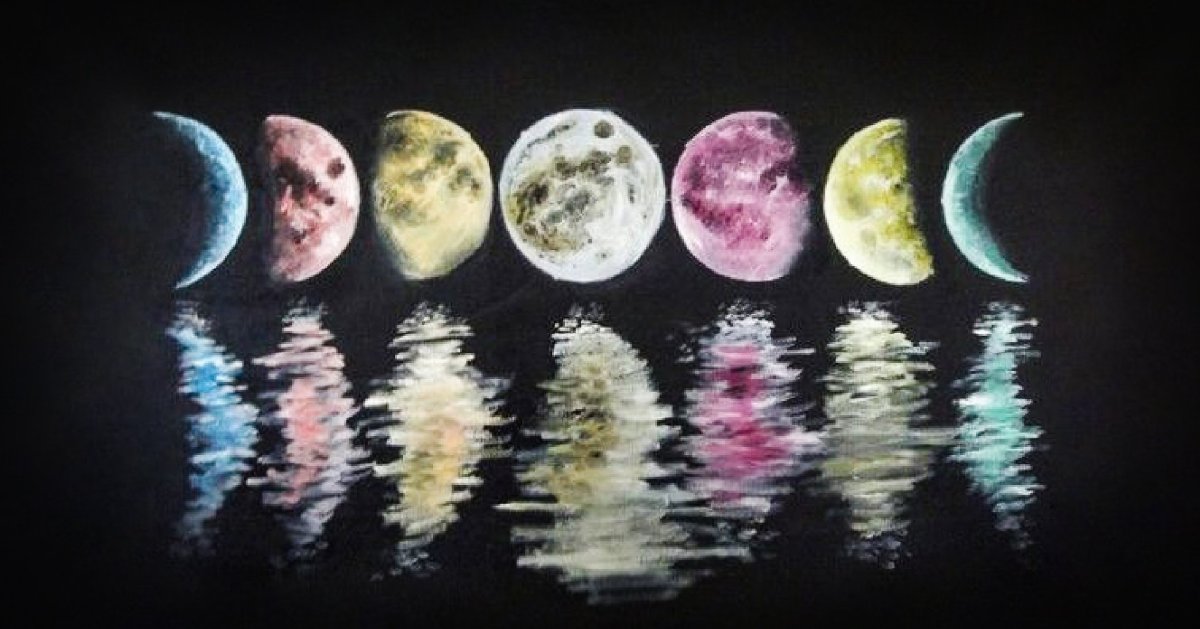 Ночь Луна море