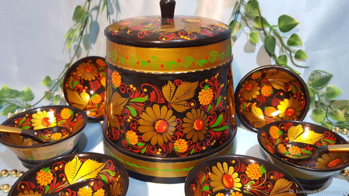 Хохломская роспись промысел