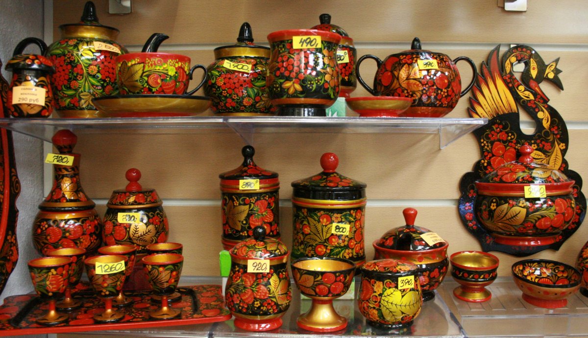 Хохлома посуда