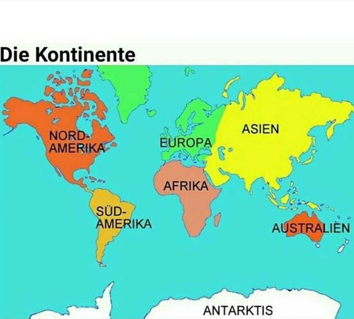 Животные континентов для детей