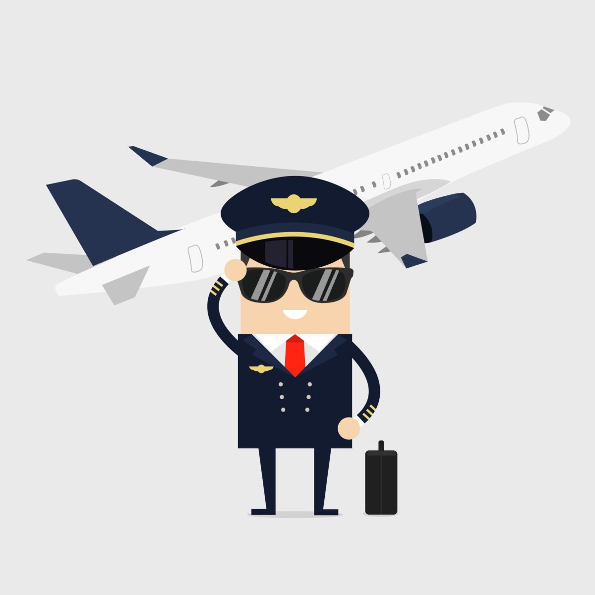 Профессия летчик в векторе