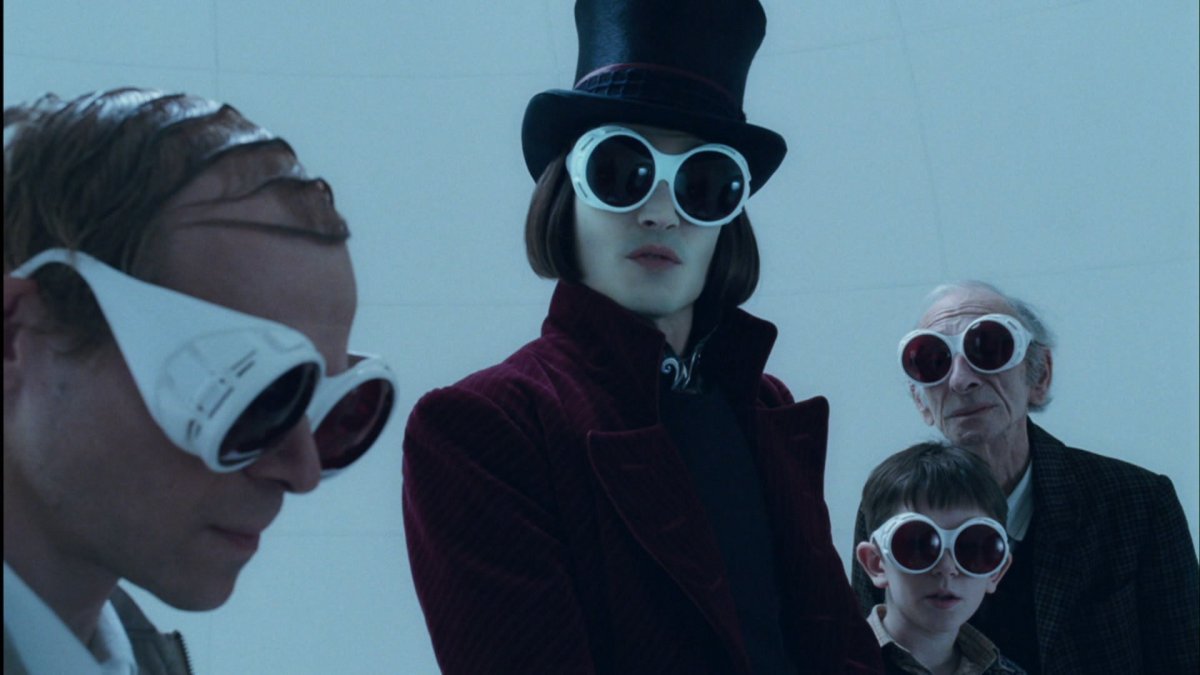 Джонни Депп Вилли Вонка за кадром