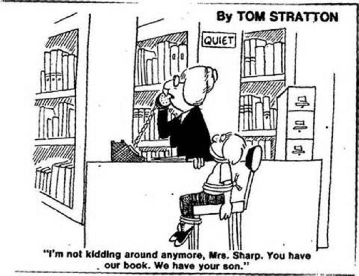 Библиотека карикатура