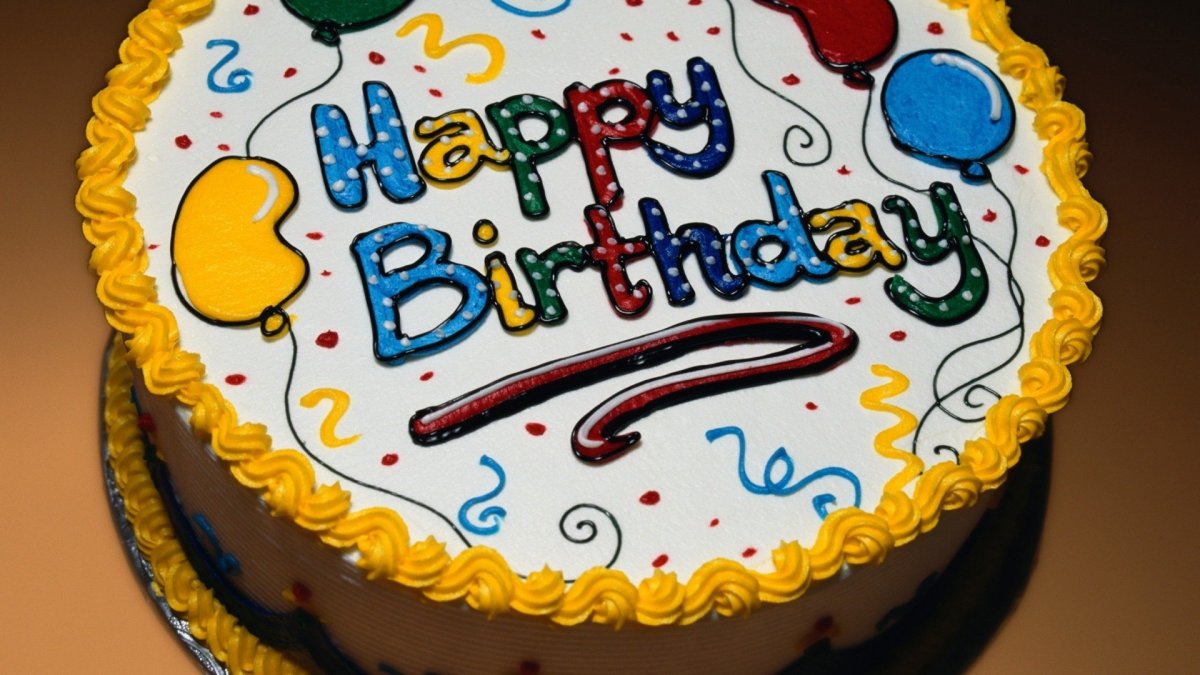 Торт с днем рождения!