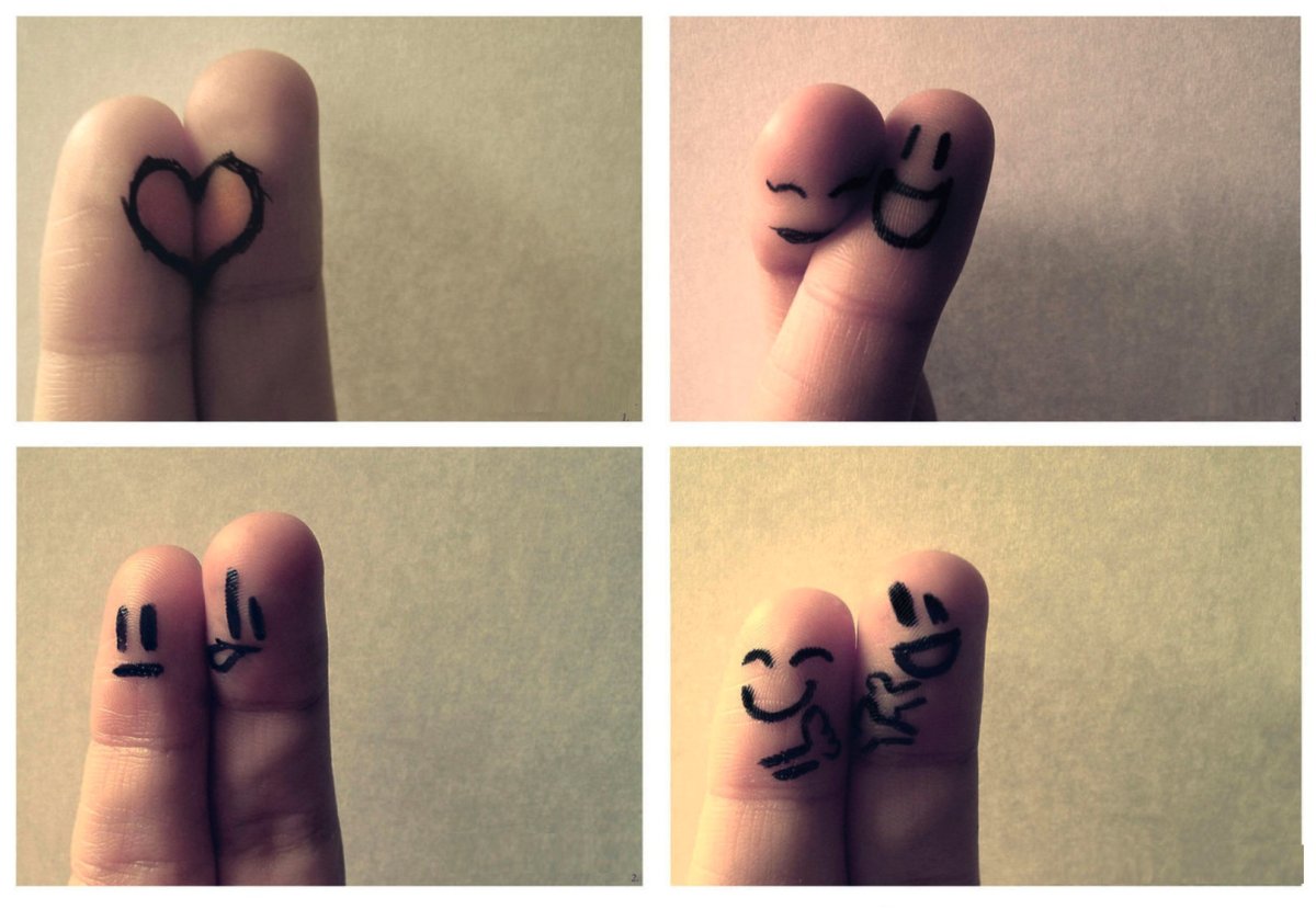 Я тебя люблю на пальцах